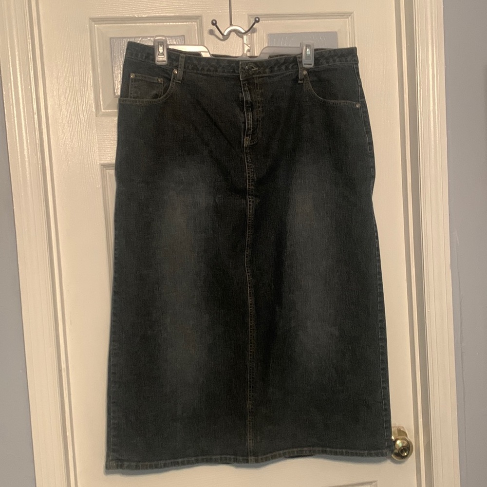 Long Jean Skirt